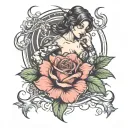 fighting lust  tattoo design idea