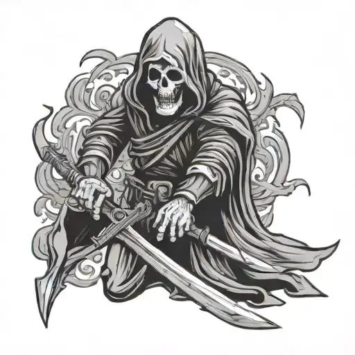 special forces grim reaper tattoo design idea