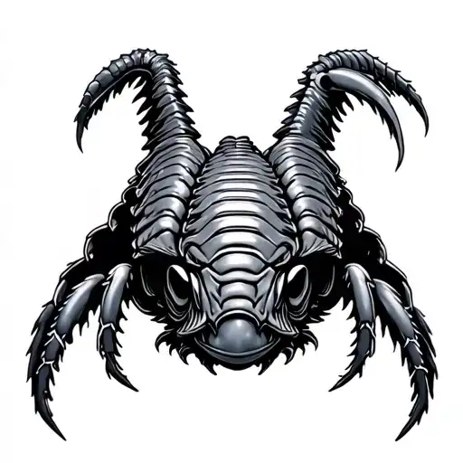 steampunk trilobite tattoo design idea