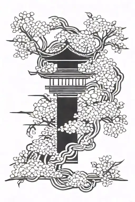 Japanese style tattoo design idea