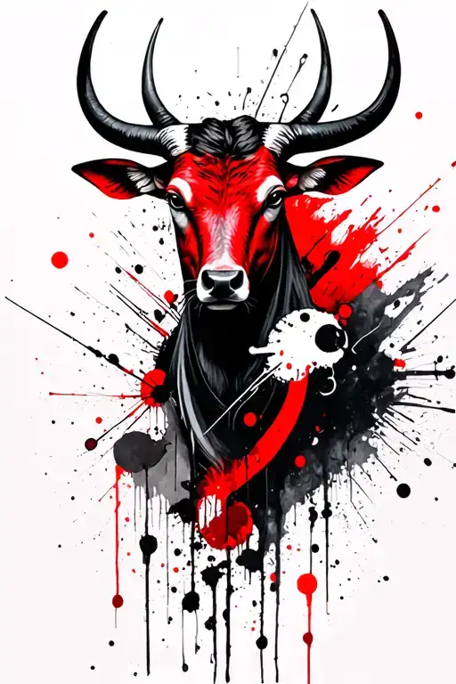 Sagittarius AND Taurus tattoo design idea