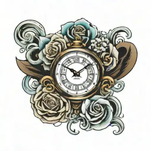 Wristwatch twenty tattoo design idea