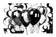 NF balloons tattoo design idea