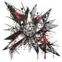 broken ice tattoo design idea