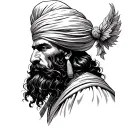 sikh warrior tattoo design idea