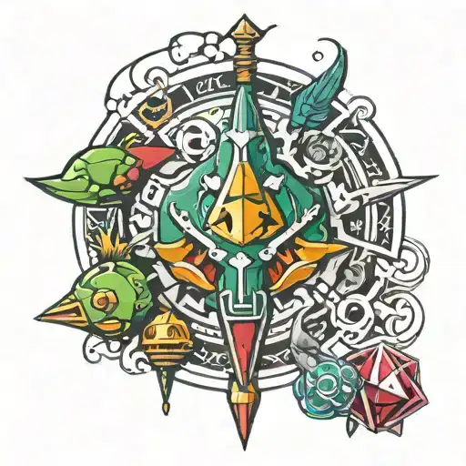 ocarina of time tattoo design idea