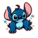 Tattoo flash sheet page of stitch from Disney theme tattoo designs tattoo design idea