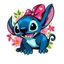 Tattoo flash sheet page of stitch from Disney theme tattoo designs tattoo design idea