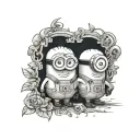 minion tattoo design idea
