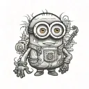 minion tattoo design idea