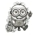 minion tattoo design idea
