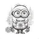 minion tattoo design idea