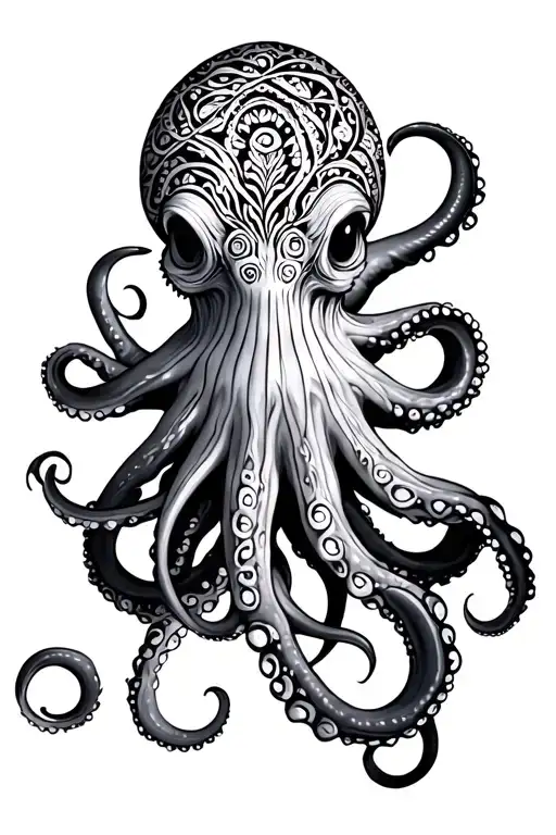 OCTOPUS MANDALA tattoo design idea
