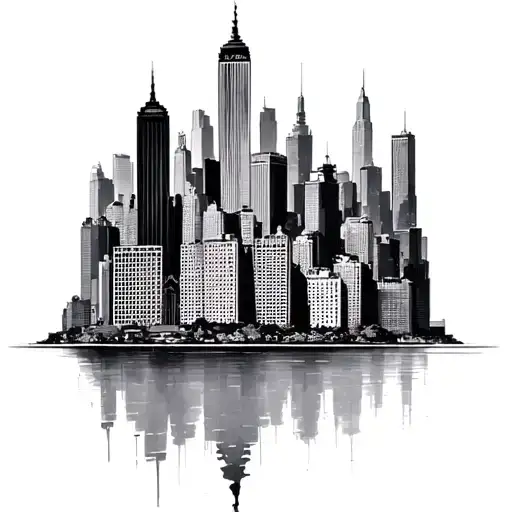 Nyc Skyline tattoo design idea