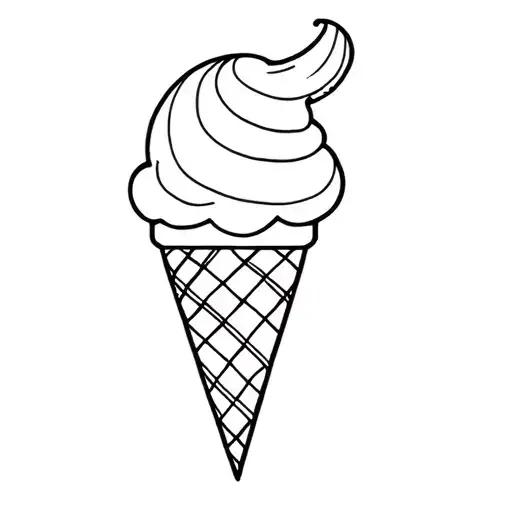 ICE CREAM tattoo design idea