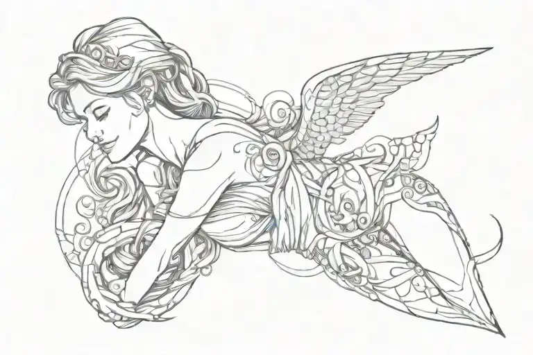 nursing tattoo tattoo design idea