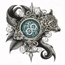 everything happens for a reason, anxiety tattoo design idea