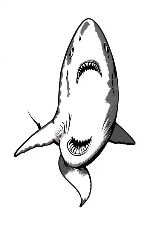 shark tattoo design idea
