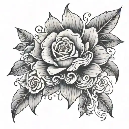 A powerful thigh tattoo that speaks of strength, chronic pain, and your struggle through hardships can be incredibly beautiful tattoo design idea
