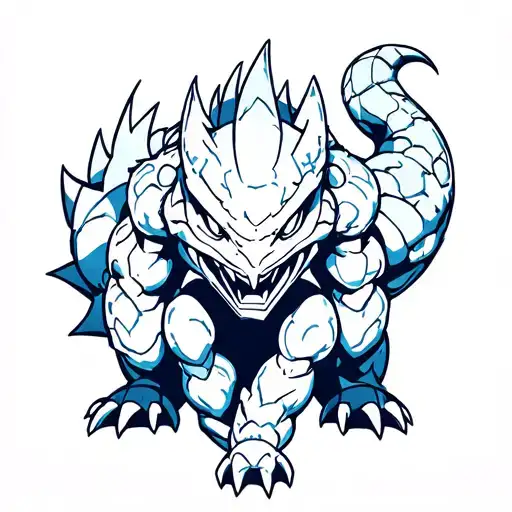 kaiju n8 manga character tattoo design idea