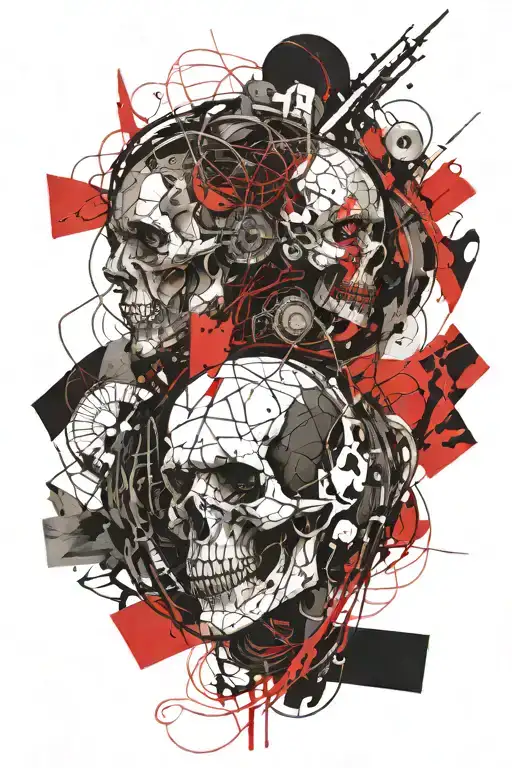 wire inferno tattoo design idea