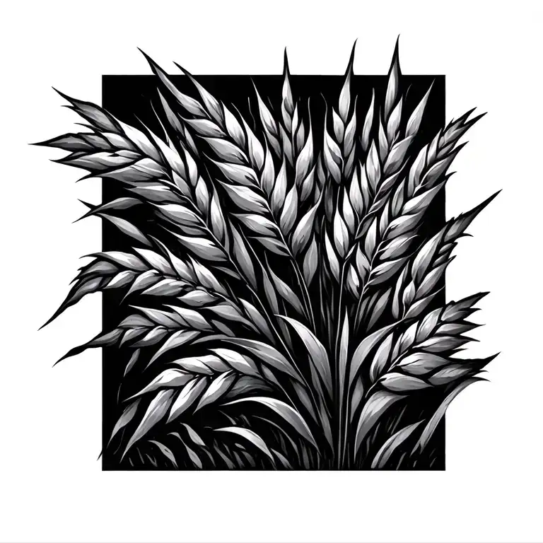 Prairie Grass wraparound tattoo design idea