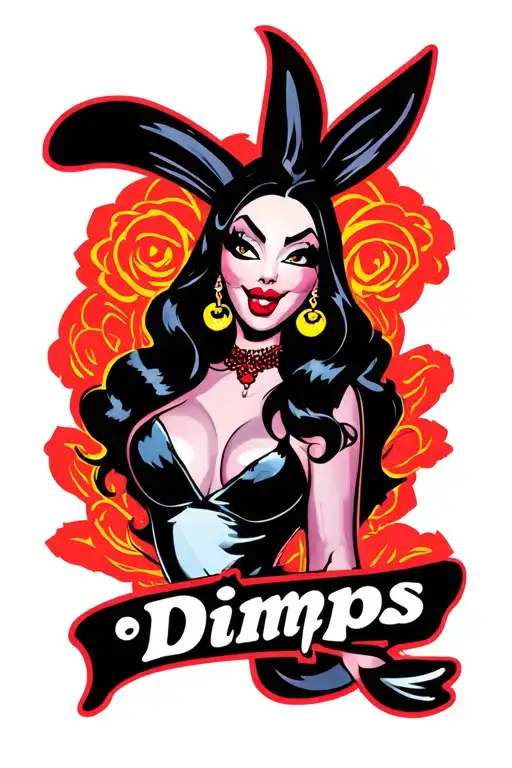 "Dimps" Jessica rabbit tattoo design idea