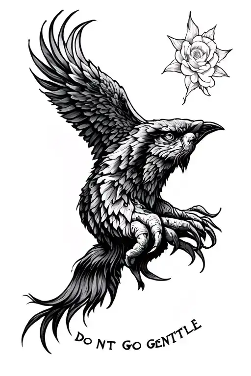 Do Not Go Gentle tattoo design idea