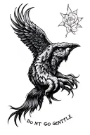 Do Not Go Gentle tattoo design idea