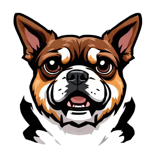 Minecraft dog tattoo design idea