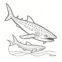 Whale shark tattoo design idea
