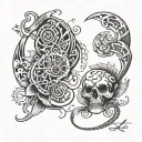  vein programming code tattoo design idea