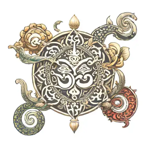 Om Mani Padme Hum tattoo design idea