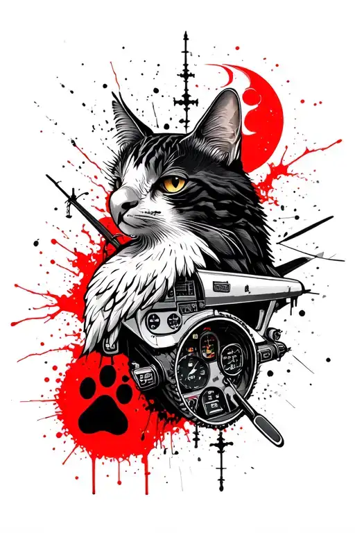 airplane cockpit, jeep, orion constellation, cat paw, taco, whiskey, house, eagle, moon tattoo design idea