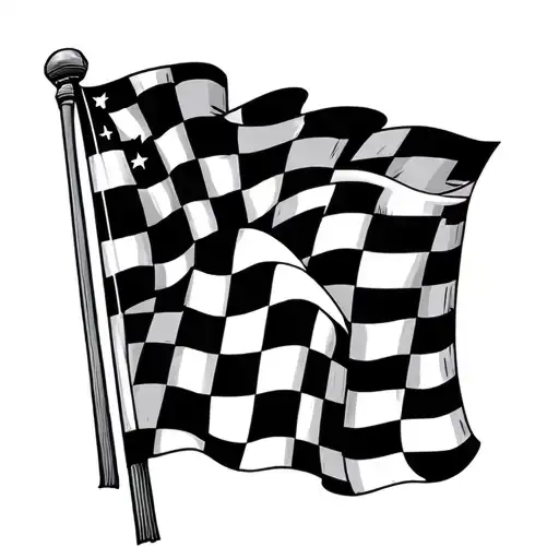 Checkered Flag tattoo design idea