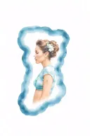 motherhood, feminism, cyanotype, mexico culture tattoo design idea