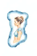 motherhood, feminism, cyanotype, mexico culture tattoo design idea