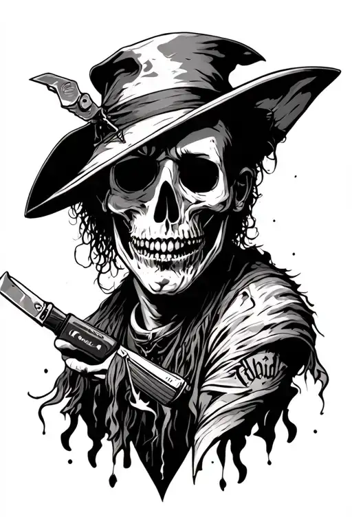 Suicideboys Tattoo with G59 razor scarecrow tattoo design idea