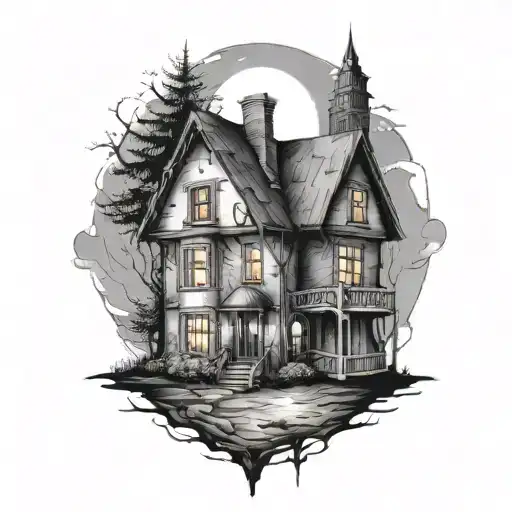 house with light follow you bring me the horizon tattoo design idea