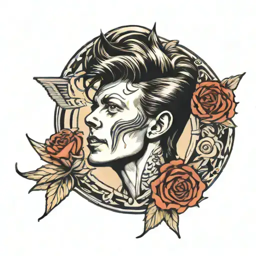david bowie tattoo design idea