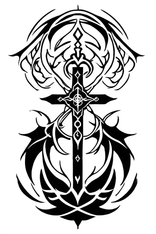 Rosary tattoo design idea