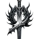 Skyrim dagger tattoo design idea