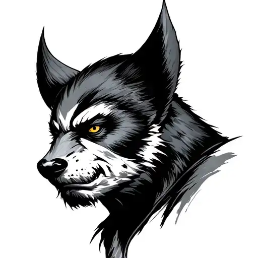 majestic animal wolverine tattoo design idea