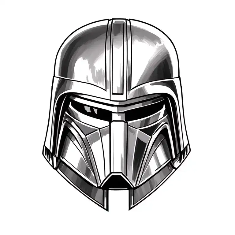 Darth Revan helmet and crossed two tattoo design idea