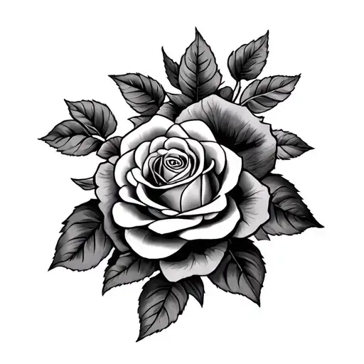 St. Jude and roses tattoo design idea