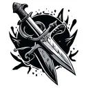 Commando Dagger tattoo design idea