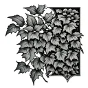 ivy vines tattoo design idea