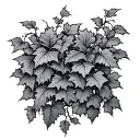 ivy vines tattoo design idea