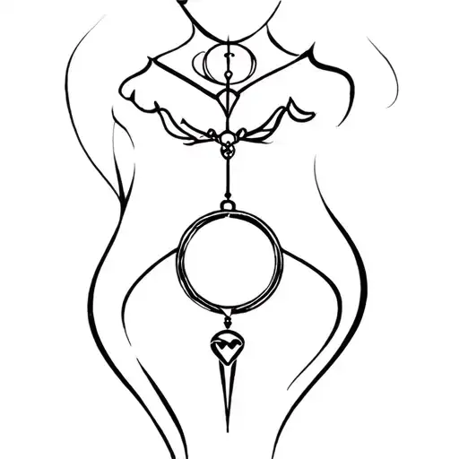 chastity femdom tattoo design idea
