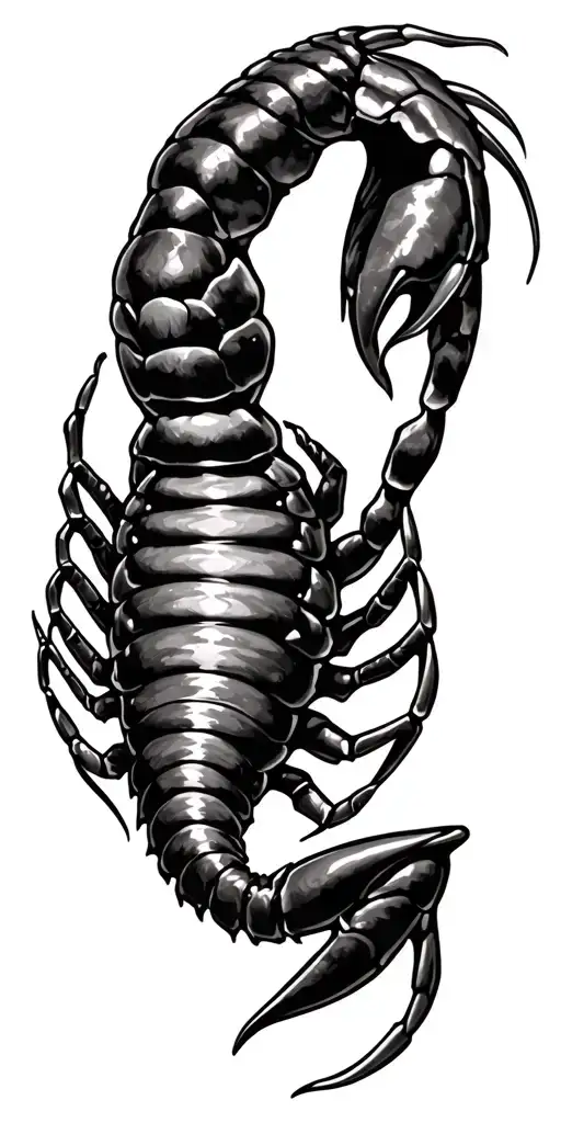 scorpion tattoo design idea